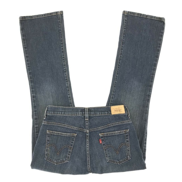 Jeans Levi's 515 Women's Boot Cut - Taille 8P, Délavage Moyen, Stretch, Occasion TB